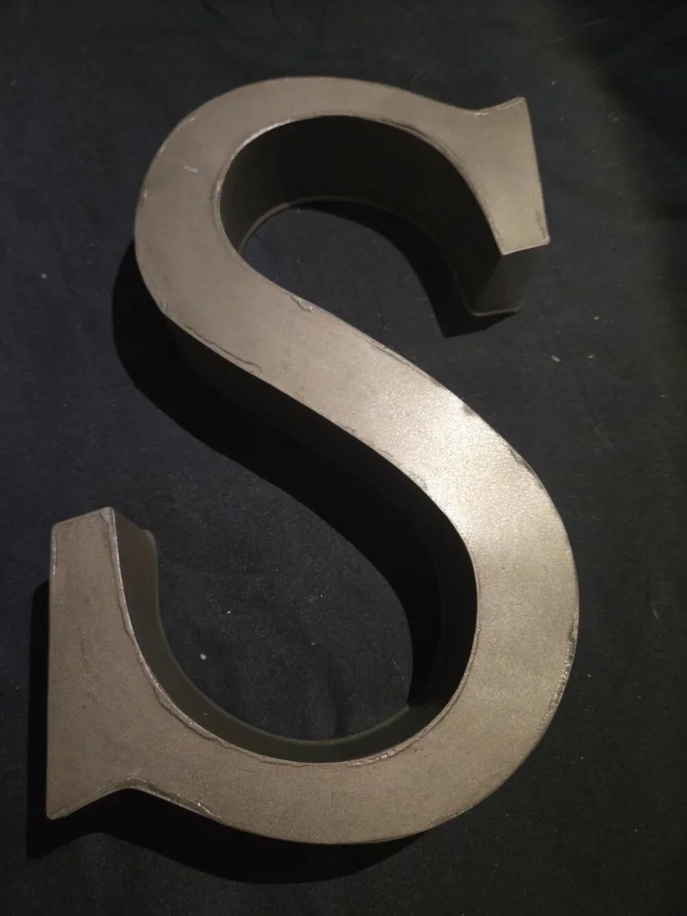 Pottery Barn WASH Metal Wall Letters Bathroom Decor Retired Set of 4